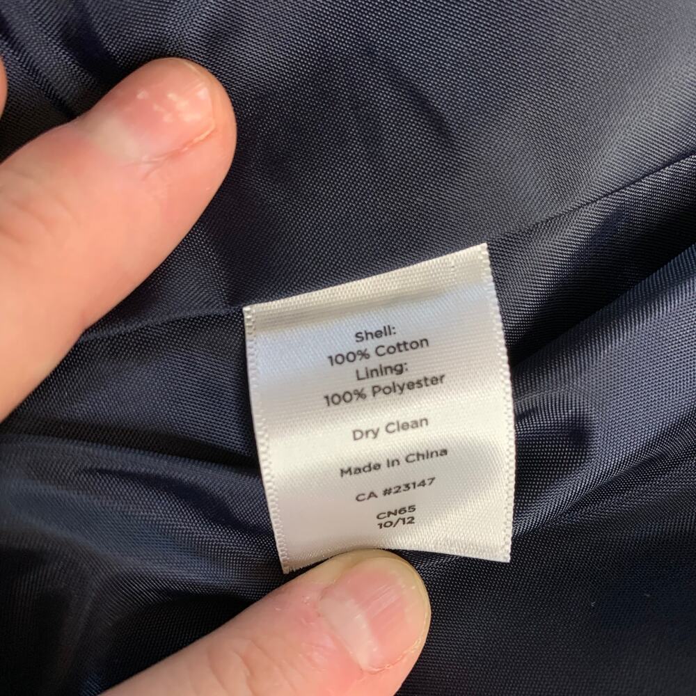 Talbots Blazor Navy & White Pattern Women's Size … - image 4